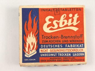 Pack " Esbit Trocken Brennstoff" Erich Schumm...