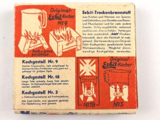 Pack " Esbit Trocken Brennstoff" Erich Schumm Stuttgart ( bis 1943 ) , ungeöffnet