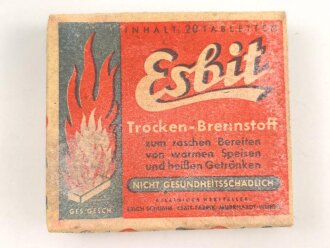 Pack " Esbit Trocken Brennstoff" Erich Schumm...
