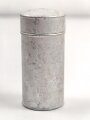 Rasierseifenbehälter Aluminium, ungebraucht aus altem Bestand, Höhe 8cm