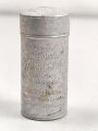 Rasierseifenbehälter Aluminium, ungebraucht aus altem Bestand, Höhe 8cm
