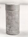 Rasierseifenbehälter Aluminium, ungebraucht aus altem Bestand, Höhe 8cm