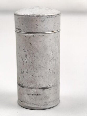 Rasierseifenbehälter Aluminium, ungebraucht aus...