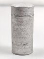 Rasierseifenbehälter Aluminium, ungebraucht aus altem Bestand, Höhe 8cm