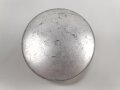 Rasierseifenbehälter Aluminium, ungebraucht aus altem Bestand, Höhe 8cm