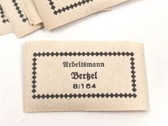 Reichsarbeitsdienst , Wäscheetikett für einen...