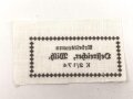 Reichsarbeitsdienst , Wäscheetikett für einen Arbeitsmann "Oesterreicher K2/174", ca. 3,5 x 6 cm, Textil, ungebraucht, sie erhalten ein( 1 ) Stück
