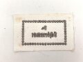 Wäscheetikett für einen Funker "Schlemmer " etwa 3,5 x 5,5cm, Textil, ungebraucht, sie erhalten ein( 1 ) Stück