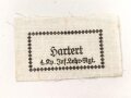 Wäscheetikett für einen Angehörigen im Infanterie Lehr Regiment. Maße etwa 4 x 7cm