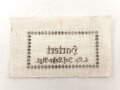 Wäscheetikett für einen Angehörigen im Infanterie Lehr Regiment. Maße etwa 4 x 7cm