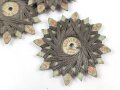 Gruschwitz Leinenzwirn, Feldgrauer Zwirn auf Pappsternchen. Durchmesser etwa 6cm, sie erhalten ein ( 1 ) Stück