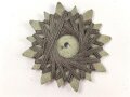 Gruschwitz Leinenzwirn, Feldgrauer Zwirn auf Pappsternchen. Durchmesser etwa 6cm, sie erhalten ein ( 1 ) Stück