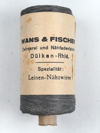 50 Gramm Leinen Nähmaschinenzwirn Feldgrau