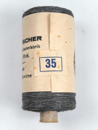 50 Gramm Leinen Nähmaschinenzwirn Feldgrau
