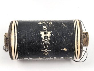 50 Gramm Leinen Nähmaschinenzwirn Feldgrau