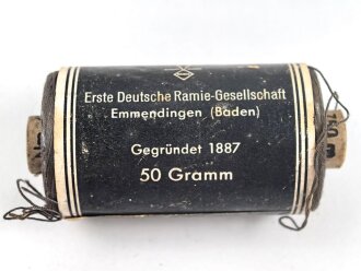 50 Gramm Leinen Nähmaschinenzwirn Feldgrau