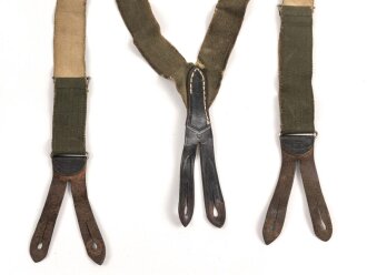 Hosenträger aus der Zeit des 2.Weltkrieg , stark getragen, ungereinigt