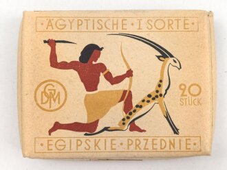 Generalgouvernement Pack "Ägyptische Sorte" Zigaretten,  Banderole mit Hakenkreuz
