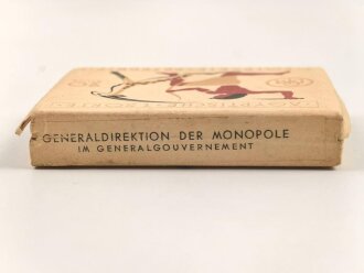 Generalgouvernement Pack "Ägyptische Sorte" Zigaretten,  Banderole mit Hakenkreuz