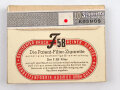 Pack "F58" Zigaretten, ungeöffnet, Steuerbanderole mit Hakenkreuz