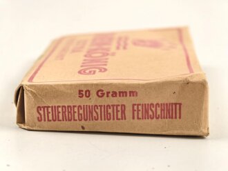 Pack " Rhein-König" Tabak, ungeöffnet, Steuerbanderole mit schwach geprägt