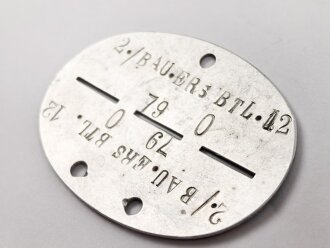 Erkennungsmarke Wehrmacht aus Aluminium eines...
