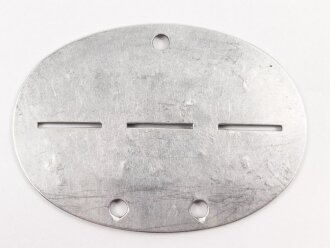 Erkennungsmarke Wehrmacht aus Aluminium eines Angehörigen " Bau Ersatz Btl 12"