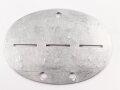 Erkennungsmarke Wehrmacht aus Aluminium eines Angehörigen " Bau Ersatz Btl 12"