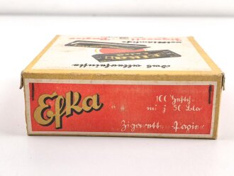 50 Blatt EFKA Zigarettenpapier, sehr guter Zustand, sie erhalten ein ( 1 ) Stück aus dem originalen Umkarton, dieser mit geschwärzter Steuerbanderole mit Hakenkreuz