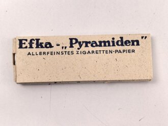 50 Blatt EFKA Zigarettenpapier, sehr guter Zustand, sie erhalten ein ( 1 ) Stück aus dem originalen Umkarton, dieser mit geschwärzter Steuerbanderole mit Hakenkreuz