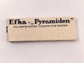 50 Blatt EFKA Zigarettenpapier, sehr guter Zustand, sie erhalten ein ( 1 ) Stück aus dem originalen Umkarton, dieser mit geschwärzter Steuerbanderole mit Hakenkreuz