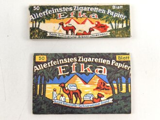 Zwei Pack Zigarettenpapier aus der Zeit des 2. Weltkrieg.