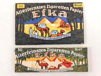 Zwei Pack Zigarettenpapier aus der Zeit des 2. Weltkrieg