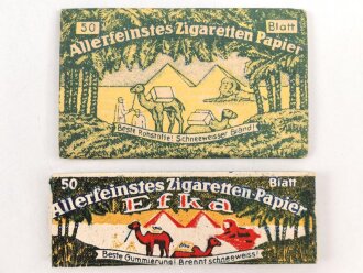 Zwei Pack Zigarettenpapier aus der Zeit des 2. Weltkrieg