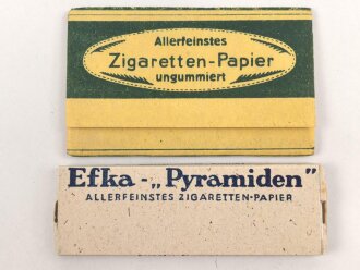 Zwei Pack Zigarettenpapier aus der Zeit des 2. Weltkrieg