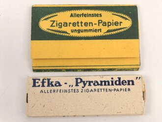 Zwei Pack Zigarettenpapier aus der Zeit des 2. Weltkrieg