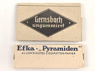 Zwei Pack Zigarettenpapier aus der Zeit des 2. Weltkrieg