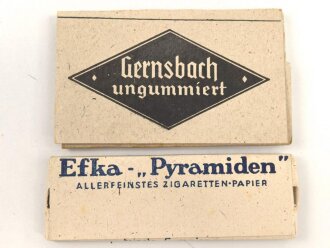 Zwei Pack Zigarettenpapier aus der Zeit des 2. Weltkrieg