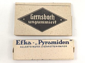 Zwei Pack Zigarettenpapier aus der Zeit des 2. Weltkrieg