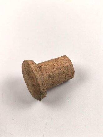 Reizstoff Flasche (leer), zum Testen von Gasmasken Wehrmacht, Originales Etikett, gmp = Schering, Höhe mit Stopfen etwa 30cm