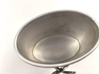 Feldflasche Wehrmacht, durchgängig MKL37 gestempelt, gebraucht