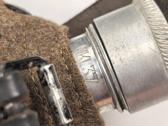Feldflasche Wehrmacht, durchgängig MKL37 gestempelt, gebraucht