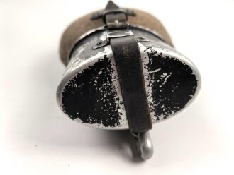 Feldflasche Wehrmacht, durchgängig MKL37 gestempelt, gebraucht