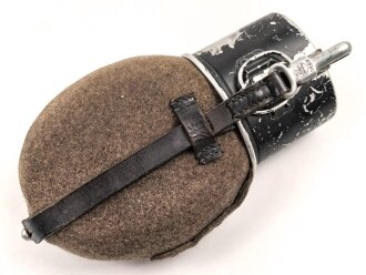 Feldflasche Wehrmacht, durchgängig MKL37 gestempelt, gebraucht