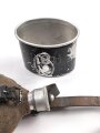 Feldflasche Wehrmacht, durchgängig MKL37 gestempelt, gebraucht