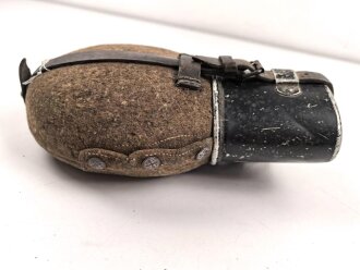 Feldflasche Wehrmacht, durchgängig HRE41 gestempelt,...