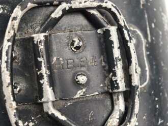 Feldflasche Wehrmacht, durchgängig HRE41 gestempelt, gebraucht
