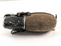 Feldflasche Wehrmacht, durchgängig HRE41 gestempelt, gebraucht