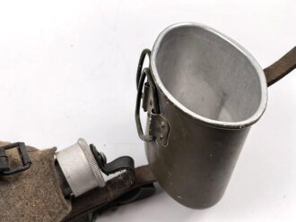 Feldflasche Wehrmacht, getragenes Stück