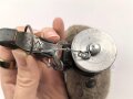 Feldflasche für eine Helferin der Wehrmacht. Getragenes Stück